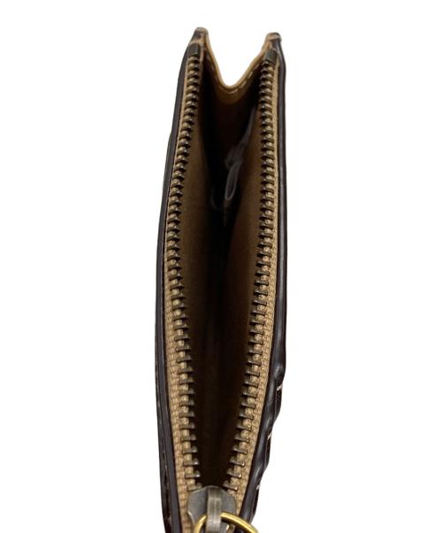 POLO RALPH LAUREN（ポロ・ラルフローレン）POLO RALPH LAUREN (ポロ・ラルフローレン) ポロベアプリントカードケース ブラウンの古着・服飾アイテム