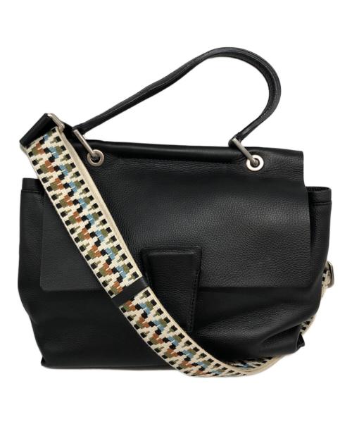 GIANNI CHIARINI（ジャンニ キアリーニ）GIANNI CHIARINI (ジャンニ キアリーニ) 2WAYショルダーバッグ ブラックの古着・服飾アイテム