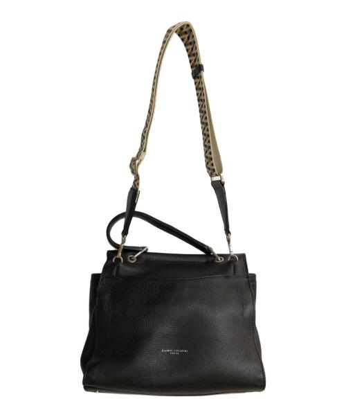 GIANNI CHIARINI（ジャンニ キアリーニ）GIANNI CHIARINI (ジャンニ キアリーニ) 2WAYショルダーバッグ ブラックの古着・服飾アイテム