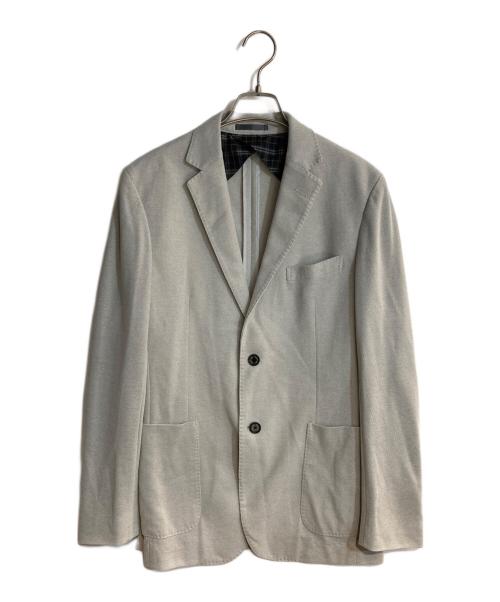 BLACK LABEL CRESTBRIDGE（ブラックレーベル クレストブリッジ）BLACK LABEL CRESTBRIDGE (ブラックレーベル クレストブリッジ) カノコテーラードジャケット グレー サイズ:ＬＬの古着・服飾アイテム