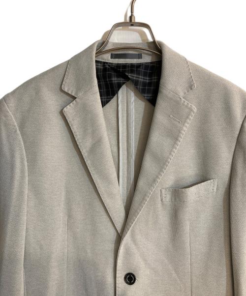 BLACK LABEL CRESTBRIDGE（ブラックレーベル クレストブリッジ）BLACK LABEL CRESTBRIDGE (ブラックレーベル クレストブリッジ) カノコテーラードジャケット グレー サイズ:ＬＬの古着・服飾アイテム