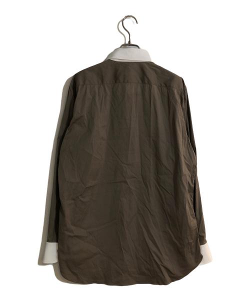 Errico Formicola（エリコフォルミコラ）Errico Formicola (エリコフォルミコラ) クレリックシャツ ブラウン サイズ:不明の古着・服飾アイテム