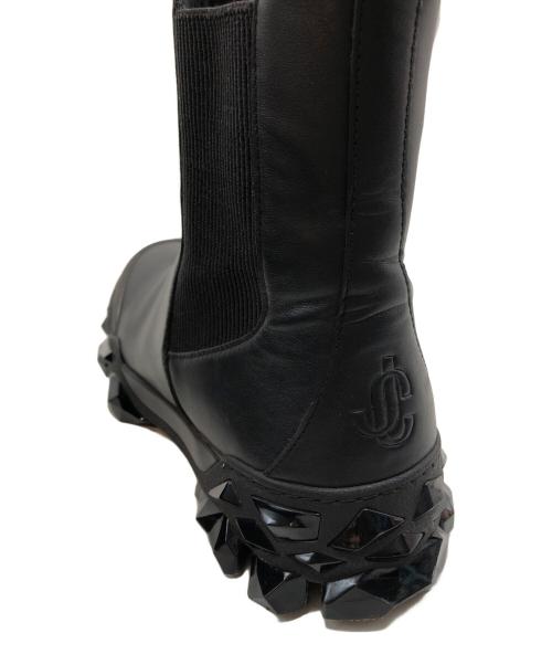 JIMMY CHOO（ジミーチュウ）JIMMY CHOO (ジミーチュウ) DIAMOND CHELSEA/チェルシー・ダイヤモンド ブラック サイズ:４1の古着・服飾アイテム