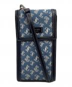 JIMMY CHOOジミーチュウ）の古着「PEGASI PHONEHOLDER/ペガシフォンケース」｜ブルー