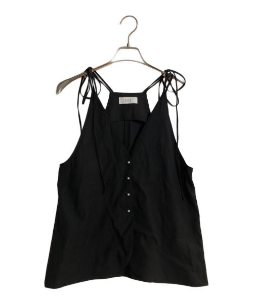 Adam et Rope（アダム エ ロペ）Adam et Rope (アダム エ ロペ) 2WAYダブルストラップキャミソールジレ ブラック サイズ:FREEの古着・服飾アイテム