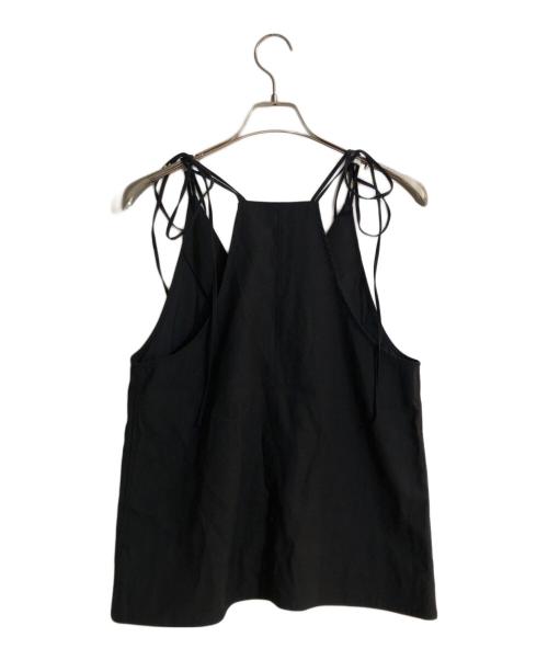 Adam et Rope（アダム エ ロペ）Adam et Rope (アダム エ ロペ) 2WAYダブルストラップキャミソールジレ ブラック サイズ:FREEの古着・服飾アイテム