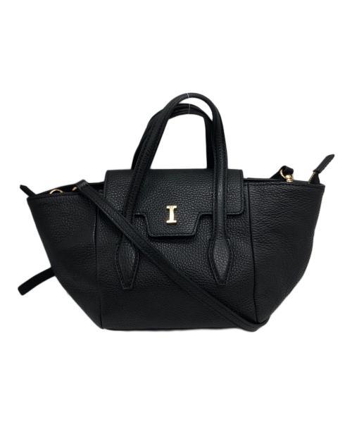 IACUCCI（イアクッチ）IACUCCI (イアクッチ) レザー2WAYバッグ ブラックの古着・服飾アイテム