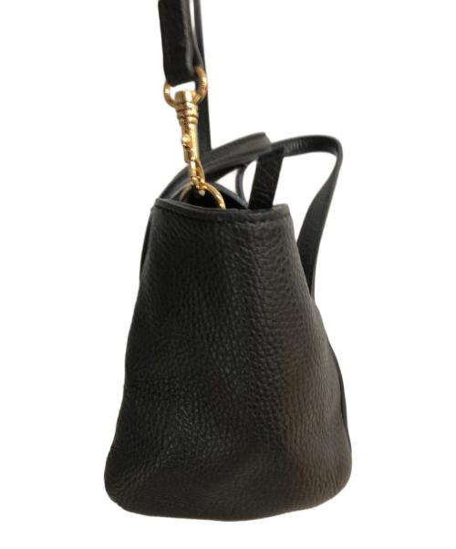 IACUCCI（イアクッチ）IACUCCI (イアクッチ) レザー2WAYバッグ ブラックの古着・服飾アイテム