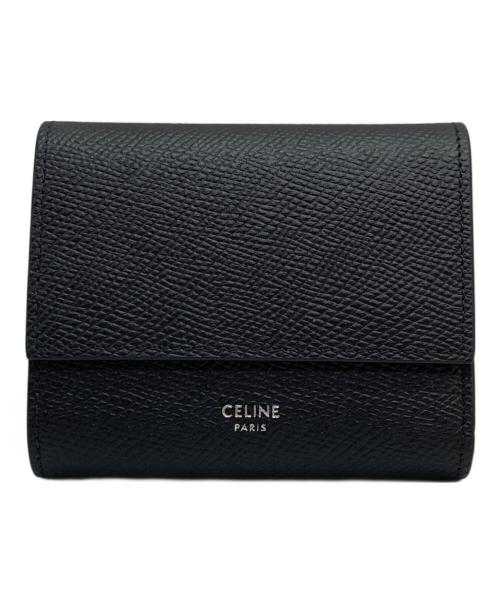 CELINE（セリーヌ）CELINE (セリーヌ) スモールトリフォールドウォレット ブラックの古着・服飾アイテム