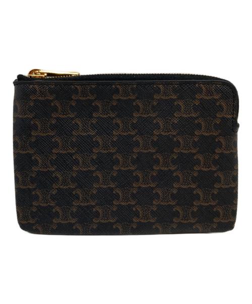 CELINE（セリーヌ）CELINE (セリーヌ) トリオンフコインケース ブラウンの古着・服飾アイテム