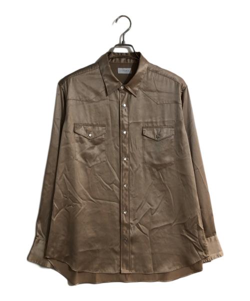 LITTLEBIG（リトルビッグ）LITTLEBIG (リトルビッグ) ウエスタンシャツ ブラウン サイズ:2の古着・服飾アイテム