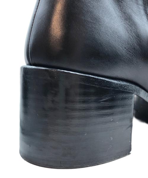 JOHN LAWRENCE SULLIVAN（ジョン ローレンス サリバン）JOHN LAWRENCE SULLIVAN (ジョン ローレンス サリバン) スクエアトゥヒールブーツ ブラック サイズ:8の古着・服飾アイテム