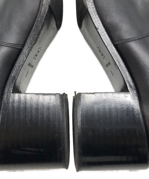 JOHN LAWRENCE SULLIVAN（ジョン ローレンス サリバン）JOHN LAWRENCE SULLIVAN (ジョン ローレンス サリバン) スクエアトゥヒールブーツ ブラック サイズ:8の古着・服飾アイテム