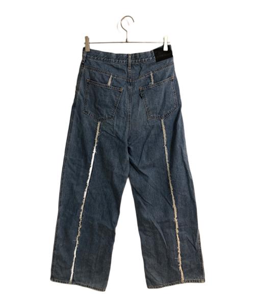 jieda（ジエダ）Jieda (ジエダ) SWITCHING OVER DENIM PANTS／スイッチング オーバー デニムパンツ ブルー サイズ:1の古着・服飾アイテム