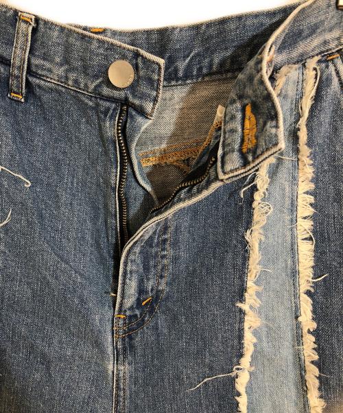 jieda（ジエダ）Jieda (ジエダ) SWITCHING OVER DENIM PANTS／スイッチング オーバー デニムパンツ ブルー サイズ:1の古着・服飾アイテム