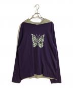 Needlesニードルズ）の古着「L/S Reversible Hoody／ リバーシブルフーディ」｜パープル