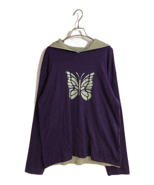 Needles（ニードルズ）Needles (ニードルズ) L/S Reversible Hoody／ リバーシブルフーディ パープル サイズ:Ｌの古着・服飾アイテム