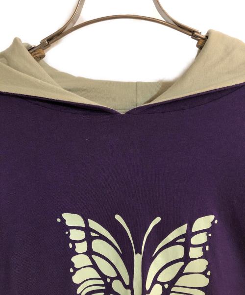 Needles（ニードルズ）Needles (ニードルズ) L/S Reversible Hoody／ リバーシブルフーディ パープル サイズ:Ｌの古着・服飾アイテム