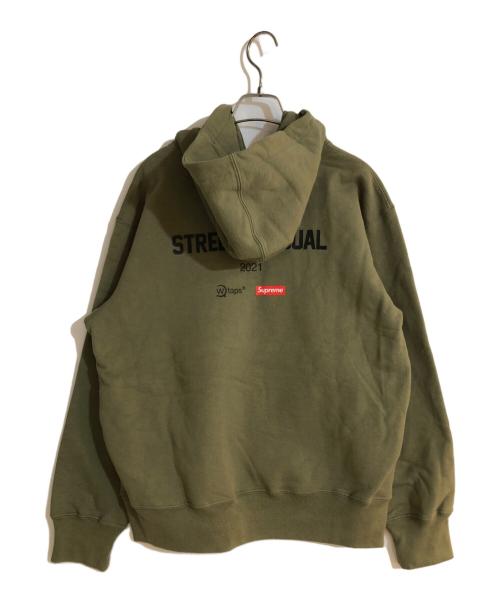 SUPREME（シュプリーム）Supreme (シュプリーム) WTAPS (ダブルタップス) Sic’em! Hooded Sweatshirt/シリエム フーディー スウェットシャツ グリーン サイズ:Sの古着・服飾アイテム
