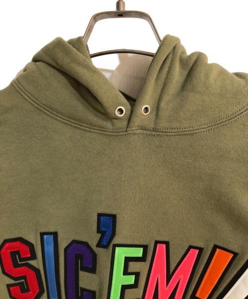 SUPREME（シュプリーム）Supreme (シュプリーム) WTAPS (ダブルタップス) Sic’em! Hooded Sweatshirt/シリエム フーディー スウェットシャツ グリーン サイズ:Sの古着・服飾アイテム