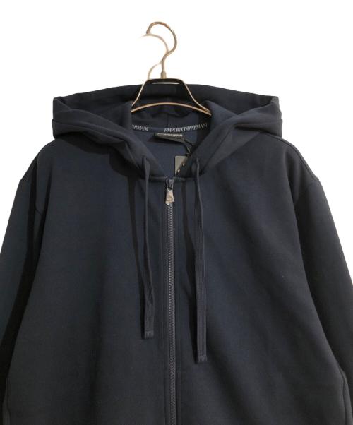 EMPORIO ARMANI（エンポリオ アルマーニ）EMPORIO ARMANI (エンポリオアルマーニ) ジップアップジャケット ネイビー サイズ:ｌの古着・服飾アイテム