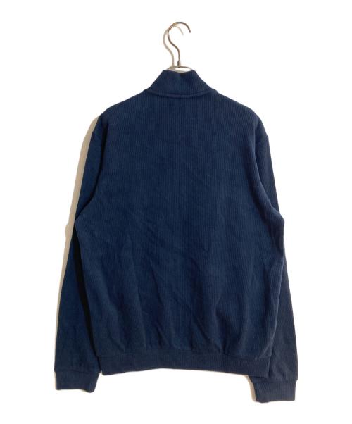 EMPORIO ARMANI（エンポリオ アルマーニ）EMPORIO ARMANI (エンポリオアルマーニ) コーデュロイ フリース フルジップ ジャケット ネイビー サイズ:Mの古着・服飾アイテム