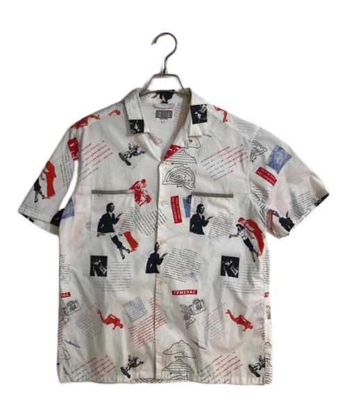 C.E（シーイー）C.E (キャブ エンプト) 総柄開襟シャツ ホワイト サイズ:Ｌの古着・服飾アイテム