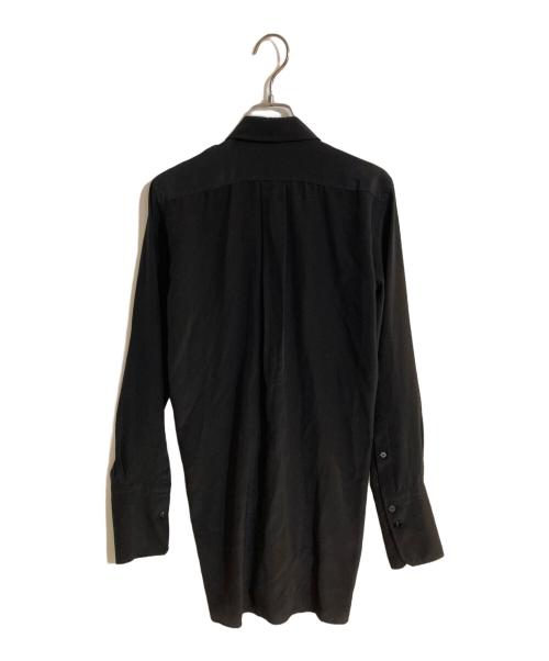 patou（パトゥ）Patou (パトゥ) アイコニックドレープシルクブラウス ブラック サイズ:Ｓの古着・服飾アイテム