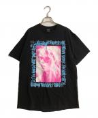 stussyステューシー）の古着「ローラグラフィックTシャツ」｜ブラック