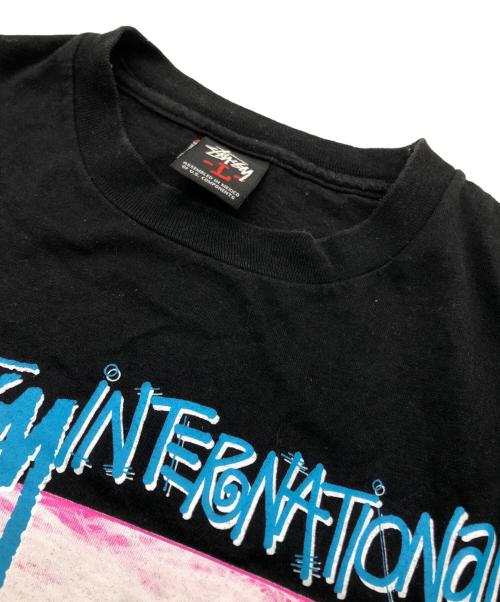 stussy（ステューシー）stussy (ステューシー) ローラグラフィックTシャツ ブラック サイズ:Lの古着・服飾アイテム