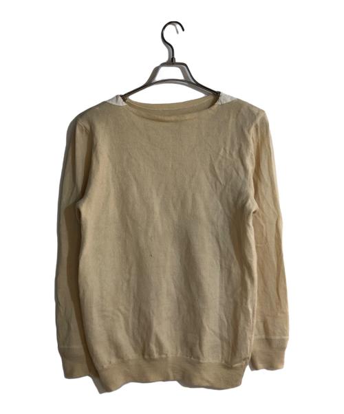 Maison Margiela（メゾンマルジェラ）Maison Margiela (メゾンマルジェラ) ネックパッチニット ベージュ サイズ:不明の古着・服飾アイテム