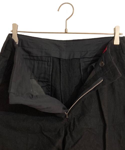 Y's for men（ワイズフォーメン）Y'S for men (ワイズフォーメン) ウールテーパードパンツ ブラック サイズ:Mの古着・服飾アイテム