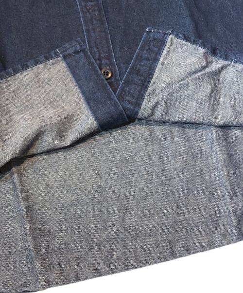 AUBERGE（オーベルジュ）AUBERGE (オーベルジュ) セルジュシャツ インディゴ サイズ:42の古着・服飾アイテム