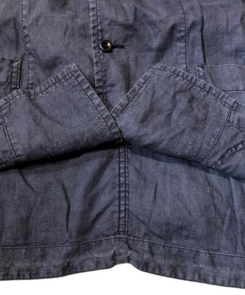 Porter Classic（ポータークラシック）Porter Classic (ポータークラシック) LINEN BASEBALL SHIRT/リネンベースボールシャツ ネイビー サイズ:３の古着・服飾アイテム