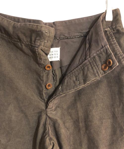 Maison Margiela（メゾンマルジェラ）Maison Margiela (メゾンマルジェラ) コーデュロイパンツ ブラウン サイズ:46の古着・服飾アイテム