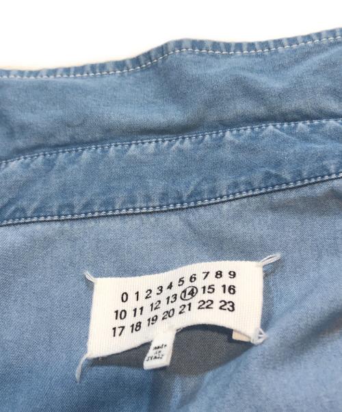 Maison Margiela（メゾンマルジェラ）Maison Margiela (メゾンマルジェラ) コットンウエスタンシャツ スカイブルー サイズ:41の古着・服飾アイテム