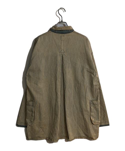 Porter Classic（ポータークラシック）Porter Classic (ポータークラシック) ヒッコリーストライプワークジャケット ベージュ サイズ:Ｌの古着・服飾アイテム