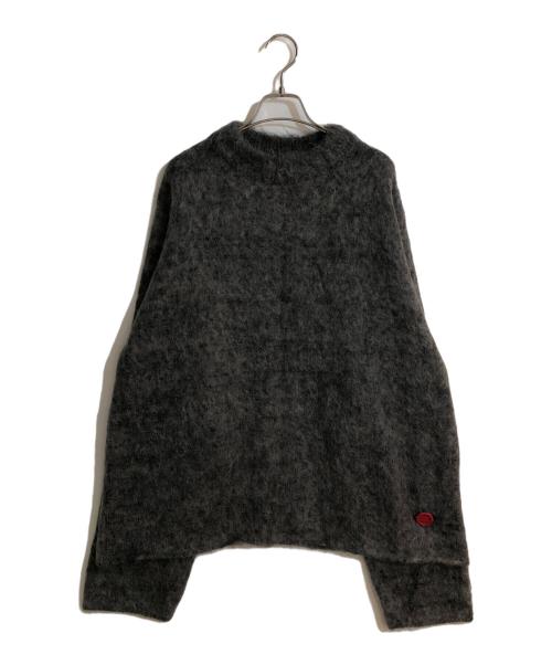 SHINYA KOZUKA（シンヤコズカ）SHINYA KOZUKA (シンヤコズカ) モヘアクルーニット グレー サイズ:Mの古着・服飾アイテム