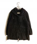 Chloeクロエ）の古着「ドローストーリングラムレザースウェードコート」｜ブラック