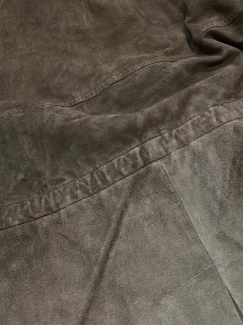 Chloe（クロエ）Chloe (クロエ) ドローストーリングラムレザースウェードコート ブラック サイズ:Ｌの古着・服飾アイテム