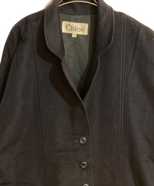 Chloe（クロエ）Chloe (クロエ) コクーンウールジャケット ネイビー サイズ:Ｌの古着・服飾アイテム