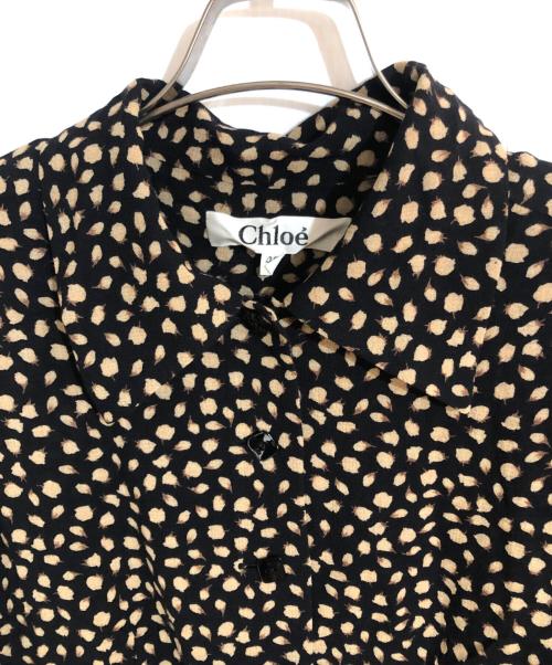 Chloe（クロエ）Chloe (クロエ) セットアップブラウス ブラック サイズ:Ｌの古着・服飾アイテム