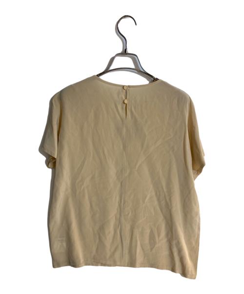 Christian Dior（クリスチャン ディオール）Christian Dior (クリスチャン ディオール) シルクエンブロイダリーブラウス アイボリー サイズ:Mの古着・服飾アイテム