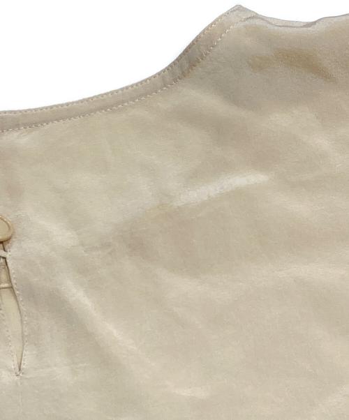 Christian Dior（クリスチャン ディオール）Christian Dior (クリスチャン ディオール) シルクエンブロイダリーブラウス アイボリー サイズ:Mの古着・服飾アイテム