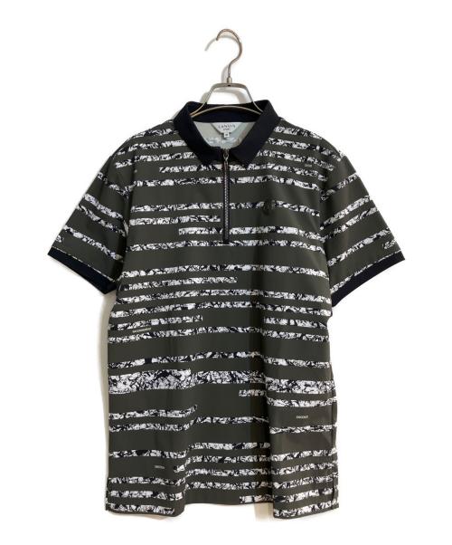 LANVIN SPORT（ランバン スポーツ）LANVIN SPORT (ランバン スポーツ) 総柄プリント半袖シャツ グリーン サイズ:40の古着・服飾アイテム