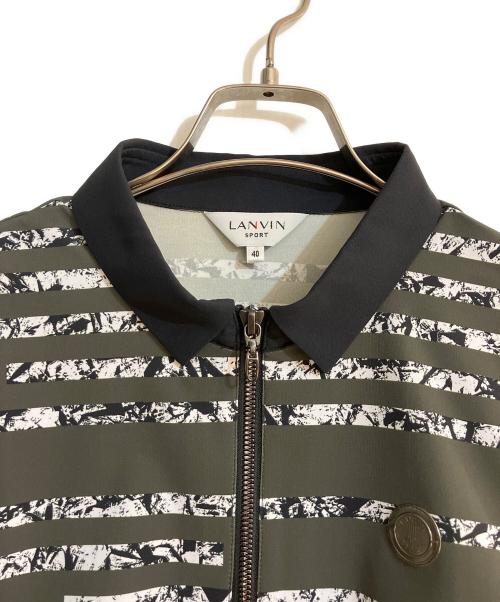 LANVIN SPORT（ランバン スポーツ）LANVIN SPORT (ランバン スポーツ) 総柄プリント半袖シャツ グリーン サイズ:40の古着・服飾アイテム