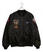 AVIREXアヴィレックス）の古着「TOMCAT MA-1/トムキャットエムエーワン」｜ブラック