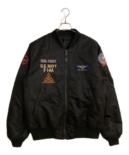 AVIREX（アヴィレックス）AVIREX (アヴィレックス) TOMCAT MA-1/トムキャットエムエーワン ブラック サイズ:2XLの古着・服飾アイテム