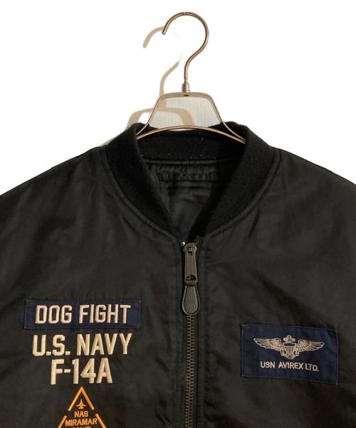 AVIREX（アヴィレックス）AVIREX (アヴィレックス) TOMCAT MA-1/トムキャットエムエーワン ブラック サイズ:2XLの古着・服飾アイテム