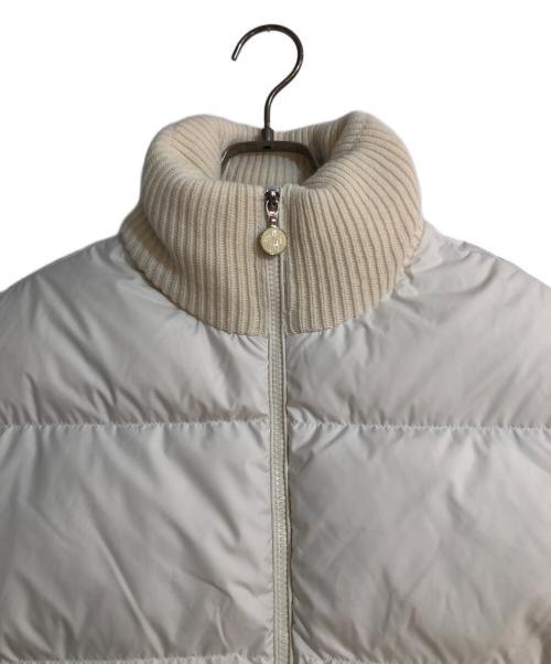 MONCLER（モンクレール）MONCLER (モンクレール) CARDIGAN TRICOT スリーブニットダウンジャケット/カーディガン トリコ アイボリー サイズ:XSの古着・服飾アイテム